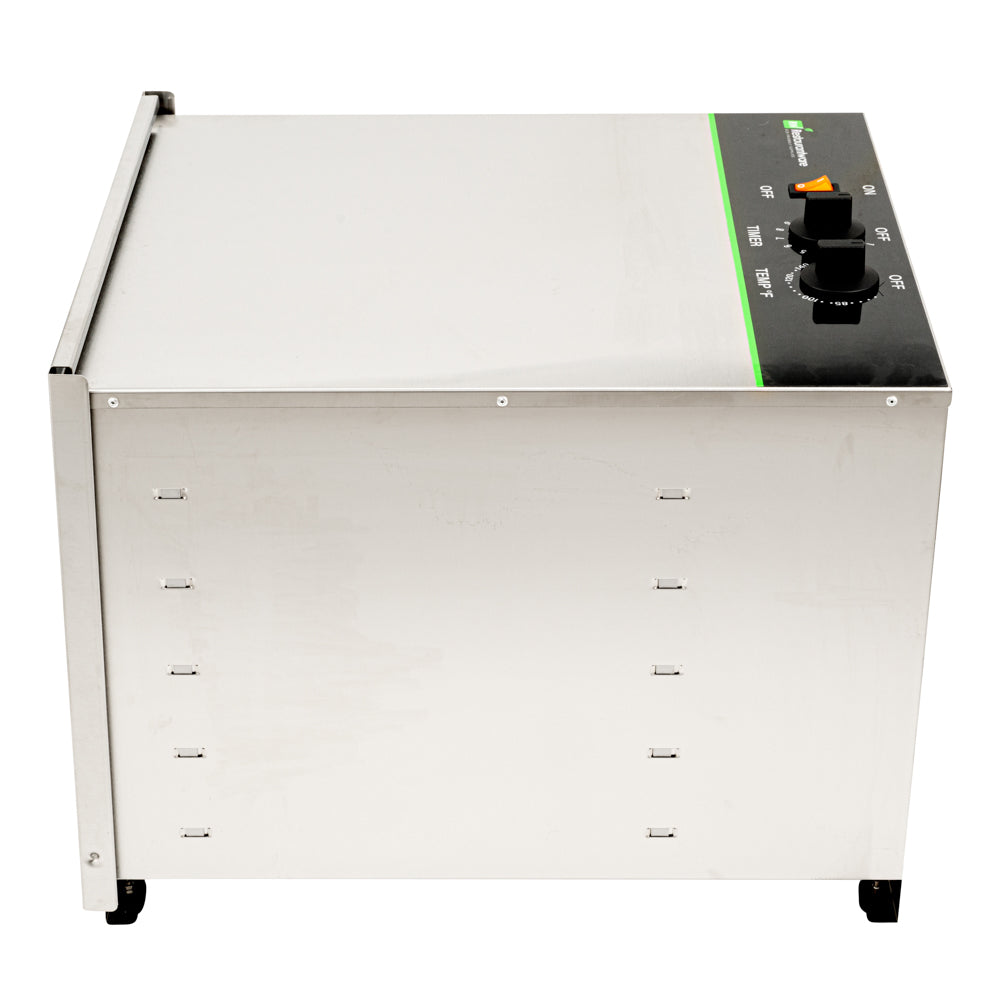 Hi Tek Stainless Steel 10-Tray Food Dehydrator - Removable Door, 120V, 1000W - 1 count box