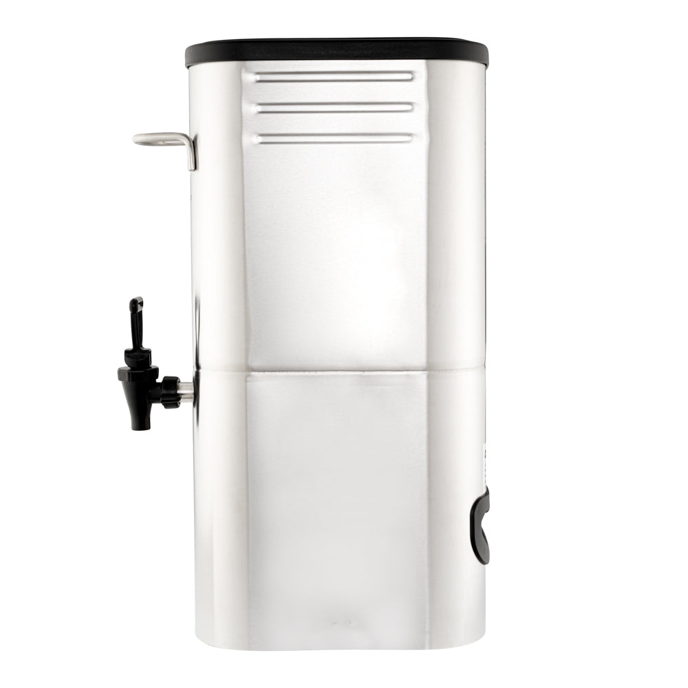 Bev Tek 3 gal Silver 13/0 Stainless Steel Iced Tea Dispenser - 11" x 6 1/2" x 20 3/4" - 1 count box