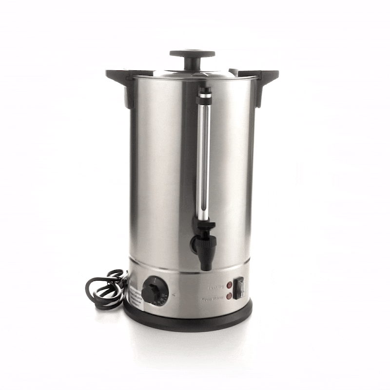 Restpresso 3 gal Silver 13/0 Stainless Steel Coffee Urn - 67 Cup - 8 3/4" x 8 3/4" x 18 3/4" - 1 count box