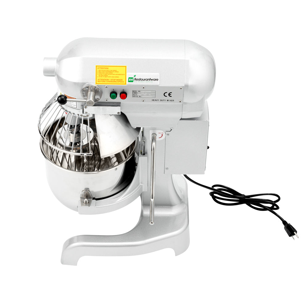 Hi Tek 11 qt Planetary Stand Mixer - Includes Dough Hook, Whisk and Beater, with Safety Guard - 1 count box