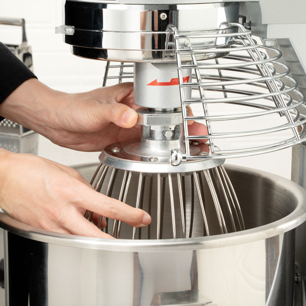 Hi Tek 11 qt Planetary Stand Mixer - Includes Dough Hook, Whisk and Beater, with Safety Guard - 1 count box