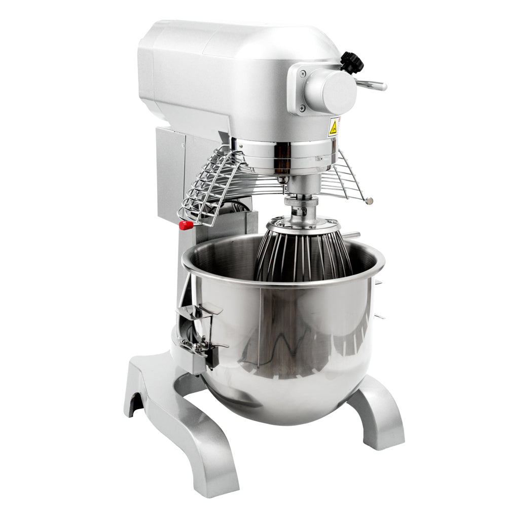 Hi Tek 21 qt Planetary Stand Mixer - Includes Dough Hook, Whisk and Beater, with Safety Guard - 1 count box