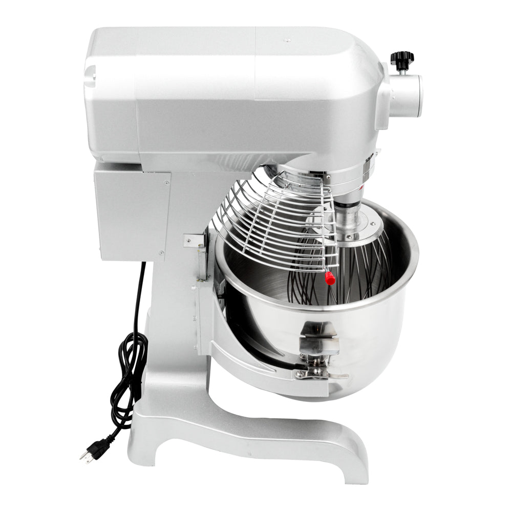 Hi Tek 21 qt Planetary Stand Mixer - Includes Dough Hook, Whisk and Beater, with Safety Guard - 1 count box