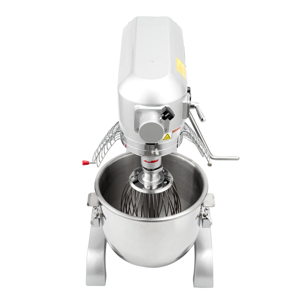 Hi Tek 21 qt Planetary Stand Mixer - Includes Dough Hook, Whisk and Beater, with Safety Guard - 1 count box