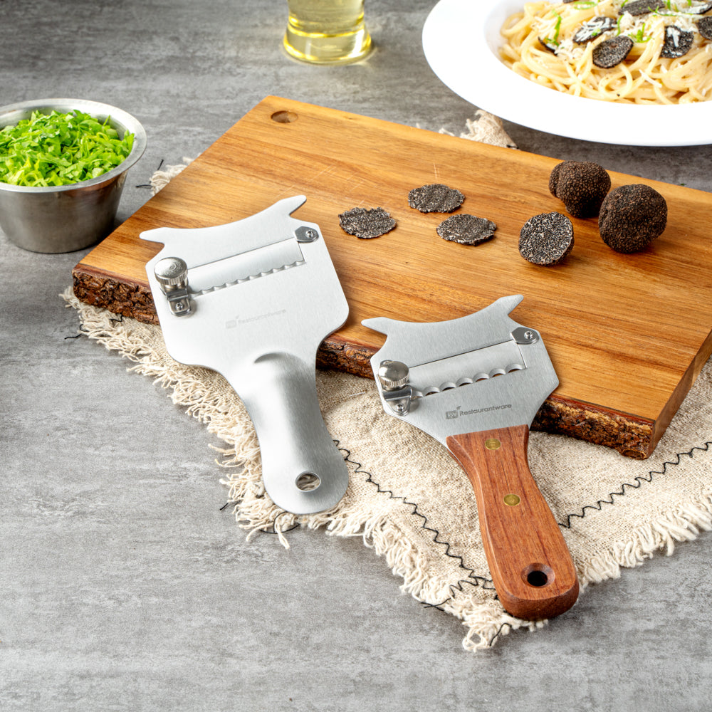 Met Lux Stainless Steel Truffle Slicer / Chocolate Shaver - 8 1/4" x 3 1/2" - 1 count box