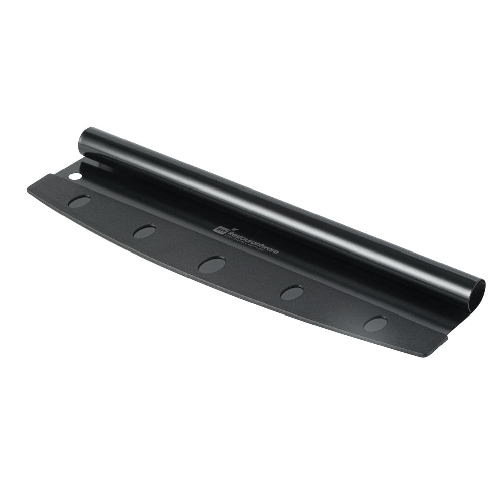 Met Lux Black Stainless Steel Pizza Cutter / Rocker - with Cover - 13 3/4" x 3 1/2" - 1 count box