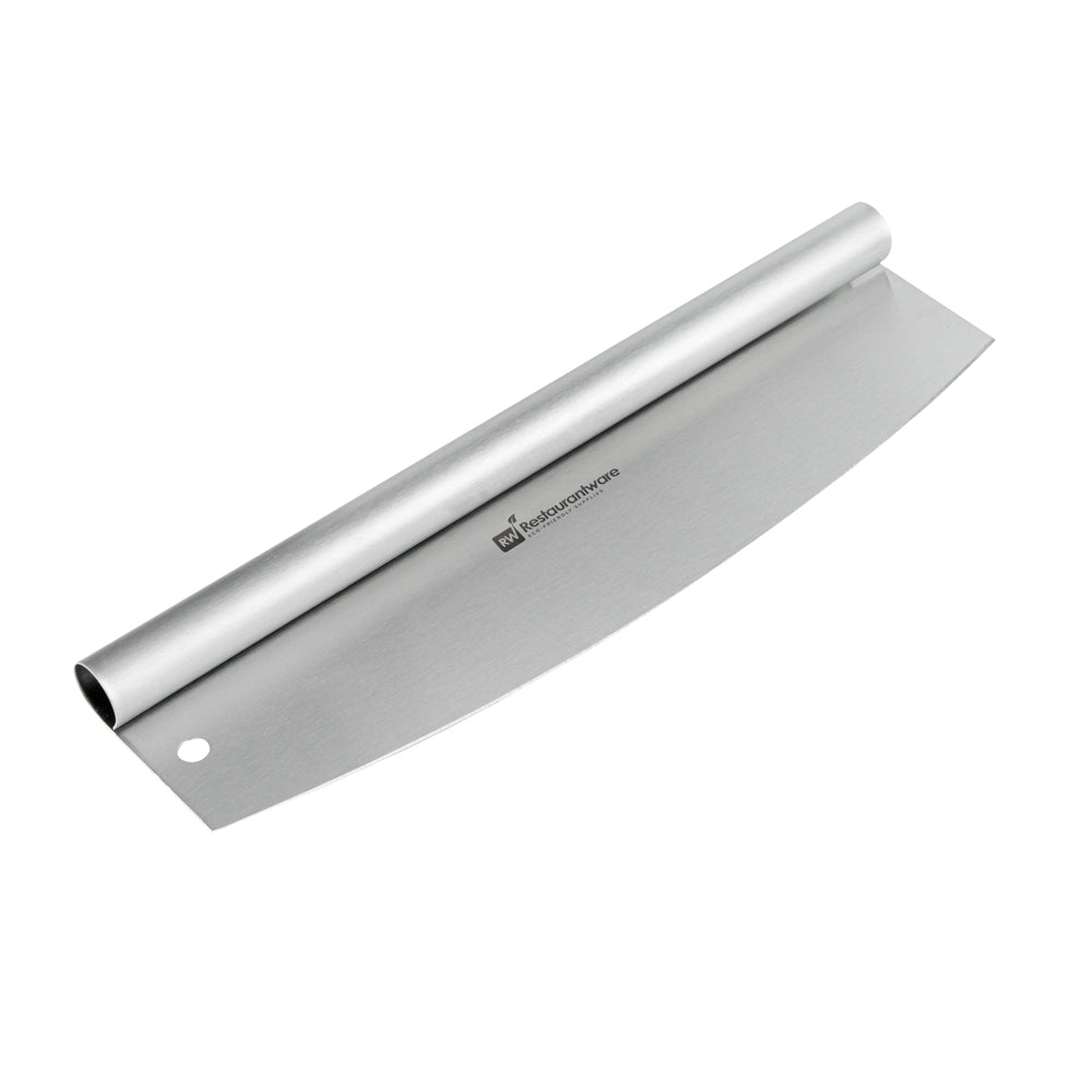 Met Lux Stainless Steel Pizza Cutter / Rocker - with Cover - 13 3/4" x 3 1/2" - 1 count box