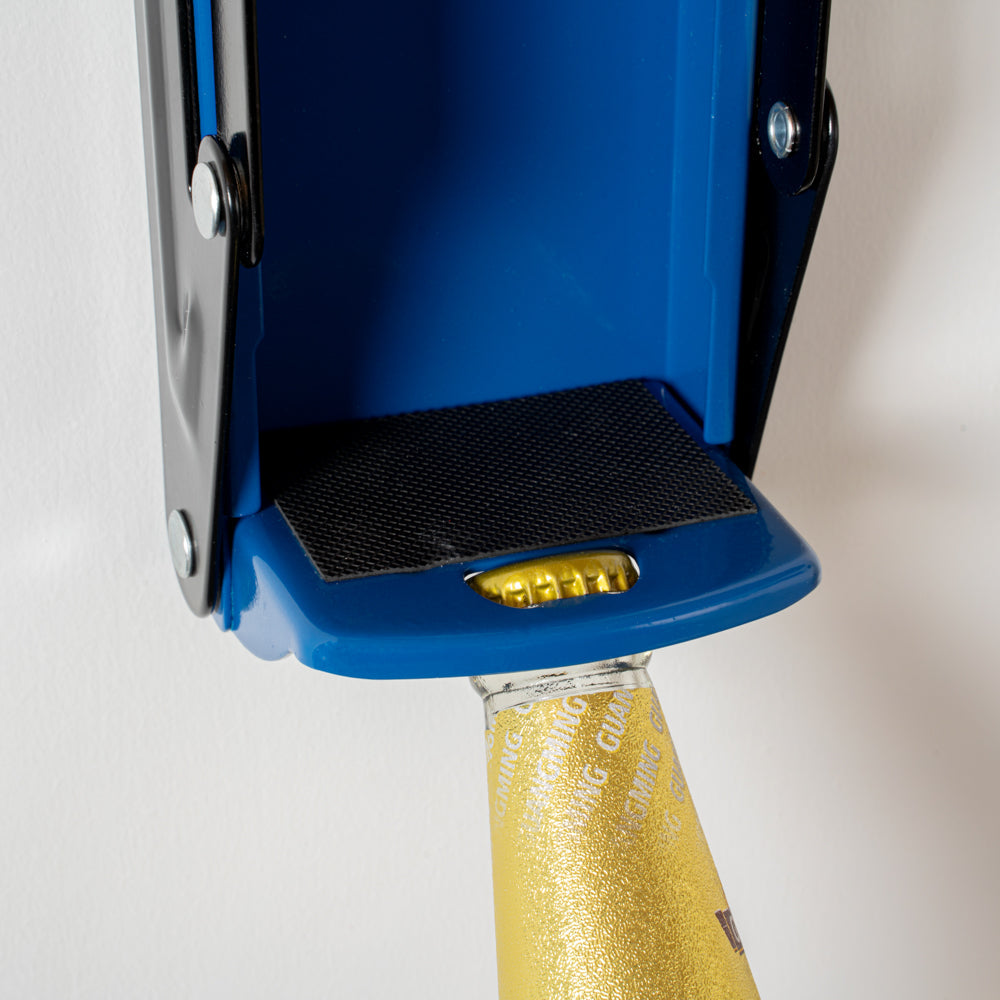 Met Lux Blue Metal Can Crusher - for 12 / 16 oz Cans, Wall Mount - 1 count box