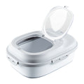 Chef 101 Gray Plastic Collapsible Storage Container - 17 3/4" x 13" x 14 3/4" - 1 count box