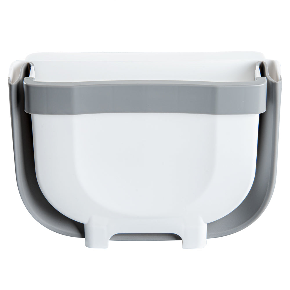 Chef 101 Gray Collapsible Mini Trash Can - 10" x 7 1/4" x 7 1/4" - 1 count box
