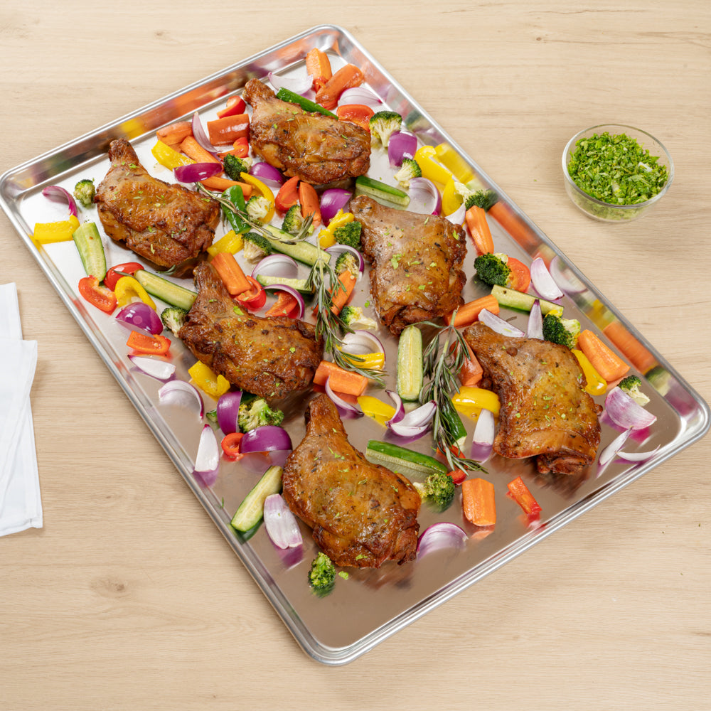 Met Lux Aluminum Full Size Baking Sheet - Heavy Duty - 26" x 18" - 1 count box