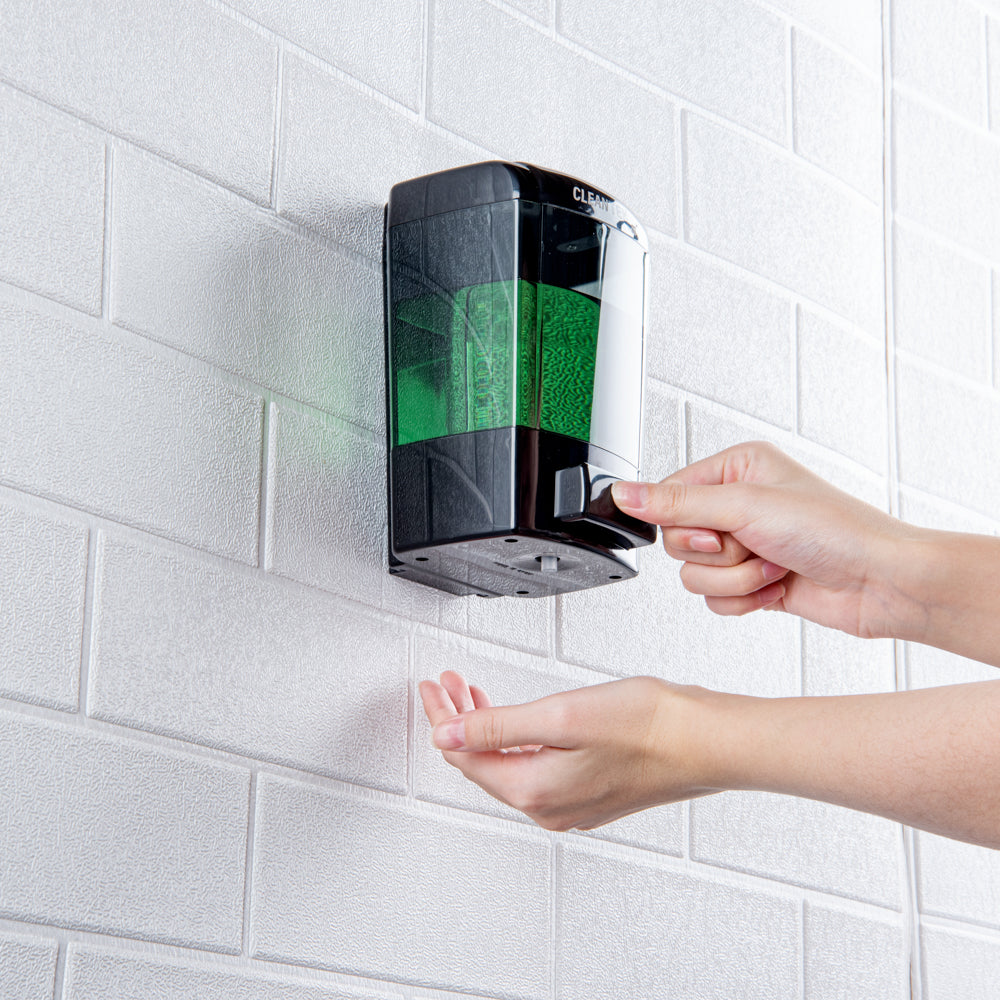 Clean Tek Professional 24 oz Black Manual Soap Dispenser - for Gel or Liquid Soap - 1 count box