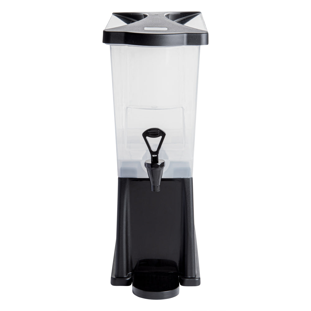 Bev Tek 3 gal Black Beverage Dispenser - 16" x 8" x 21" - 1 count box