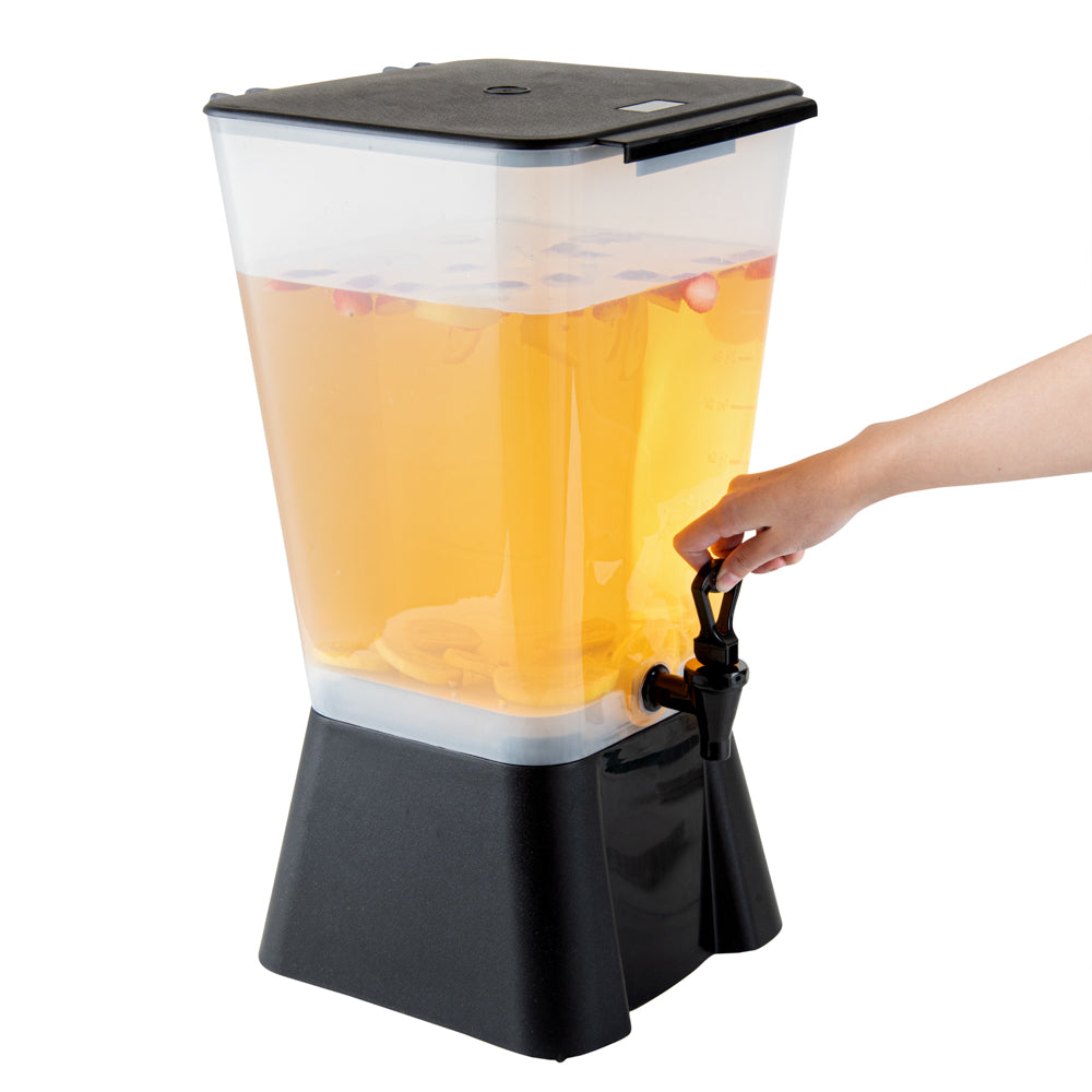 Bev Tek 5 gal Black Beverage Dispenser - 12 1/2" x 11" x 22" - 1 count box