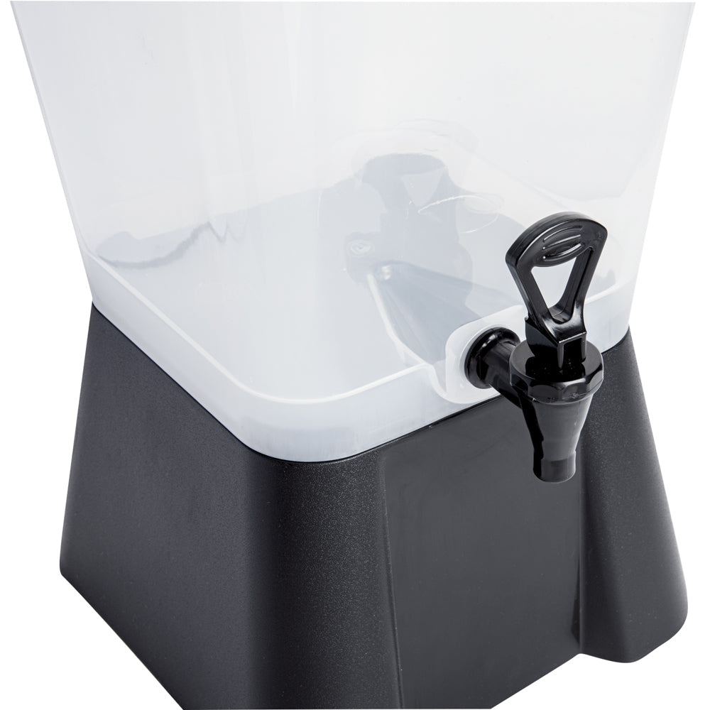 Bev Tek 5 gal Black Beverage Dispenser - 12 1/2" x 11" x 22" - 1 count box