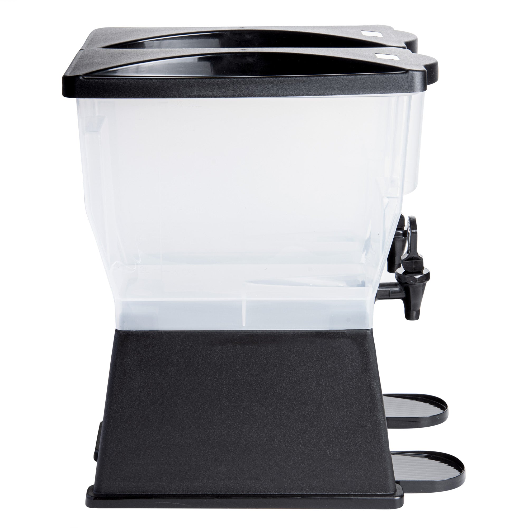 Bev Tek 6 gal Black Double Beverage Dispenser - 16" x 16" x 21" - 1 count box
