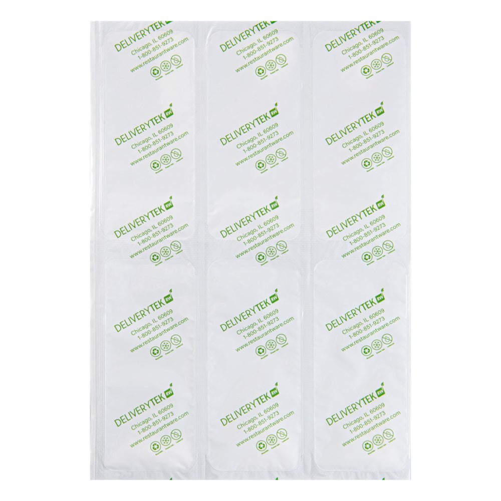 Delivery Tek Plastic Shipping Ice Pack - 3 x 2 Cells - 11 1/2" x 7 3/4" - 10 count box
