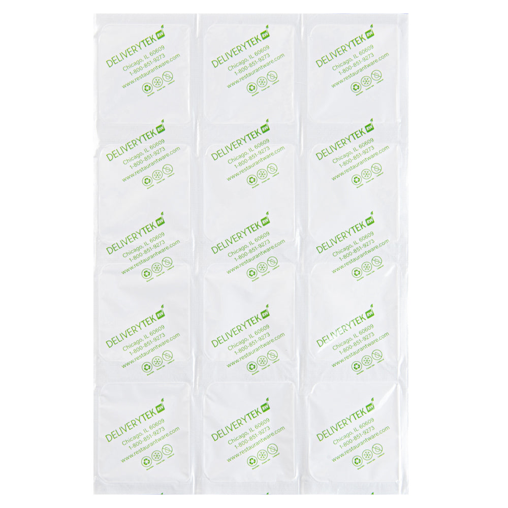 Delivery Tek Plastic Shipping Ice Pack - 3 x 4 Cells - 11 1/2" x 7 3/4" - 100 count box