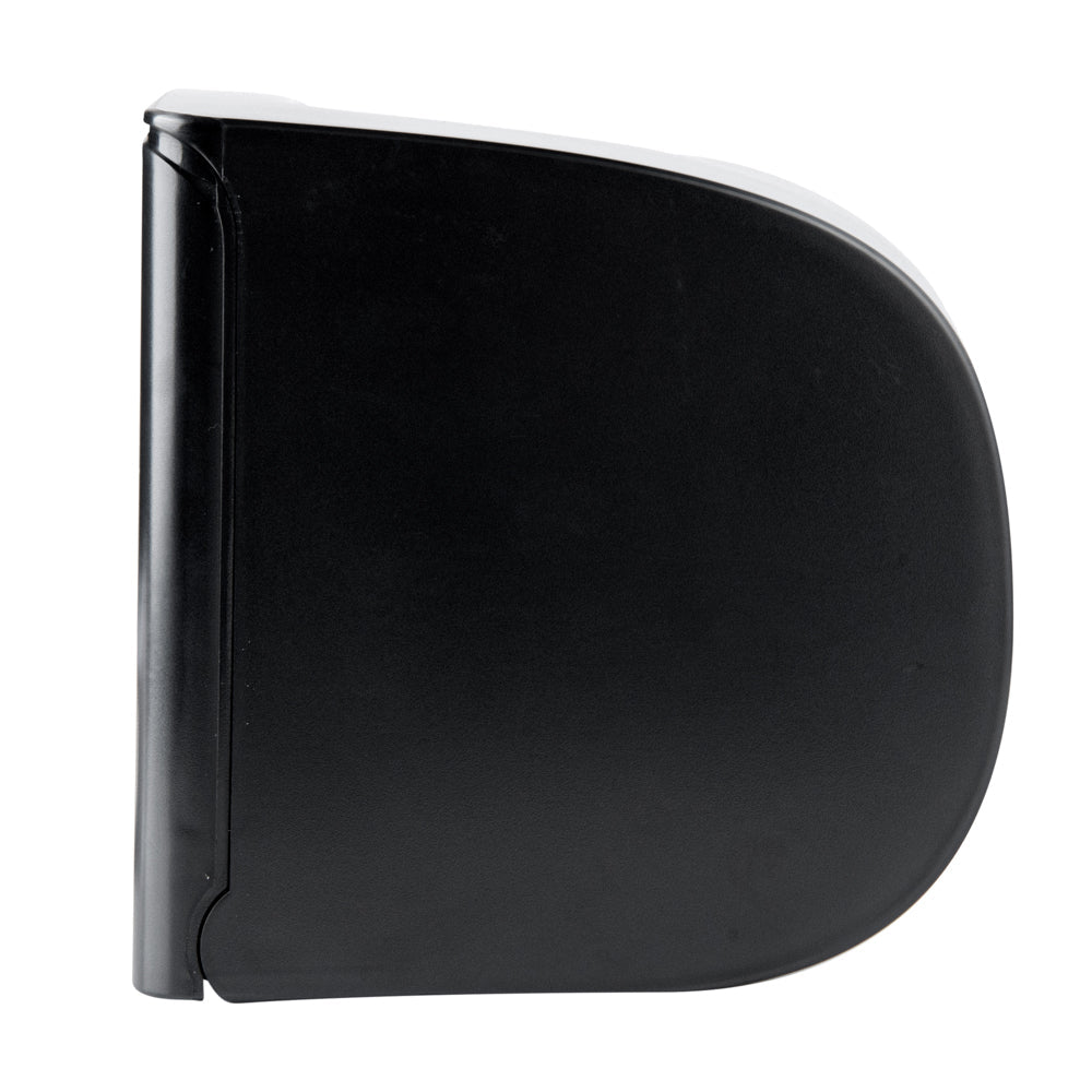 Clean Tek Professional Black Plastic Standard Toilet Paper Dispenser - Double Roll - 10 1/2" x 6 1/4" x 6 1/4" - 1 count box