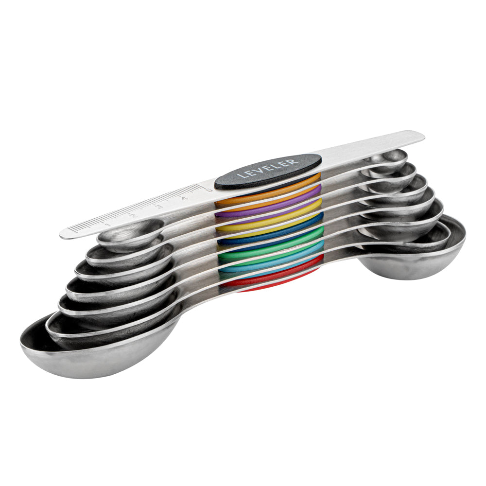 Met Lux Assorted Stainless Steel Measuring Spoon Set - 8-Piece, Magnetic - 1 count box