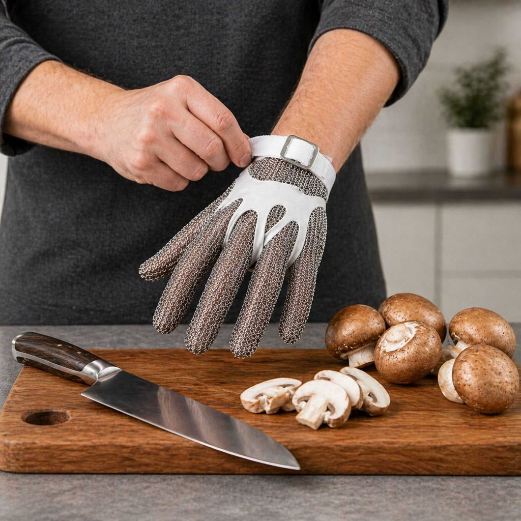 Life Protector Stainless Steel Mesh Small Cut-Resistant Glove - Level 9, Food Safe - 9 1/4" x 4 3/4" - 1 count box