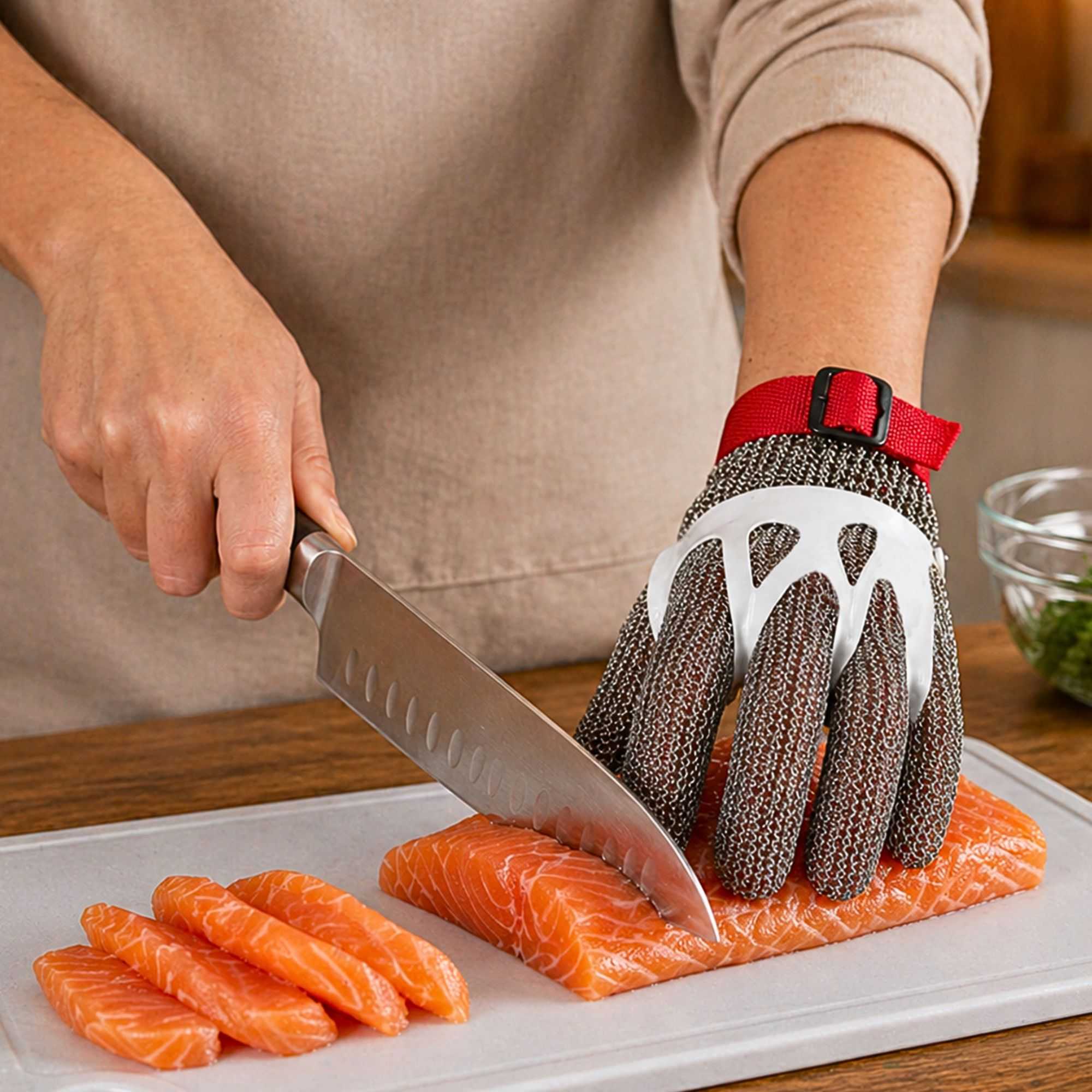 Life Protector Stainless Steel Mesh Medium Cut-Resistant Glove - Level 9, Food Safe - 9 3/4" x 4 3/4" - 1 count box