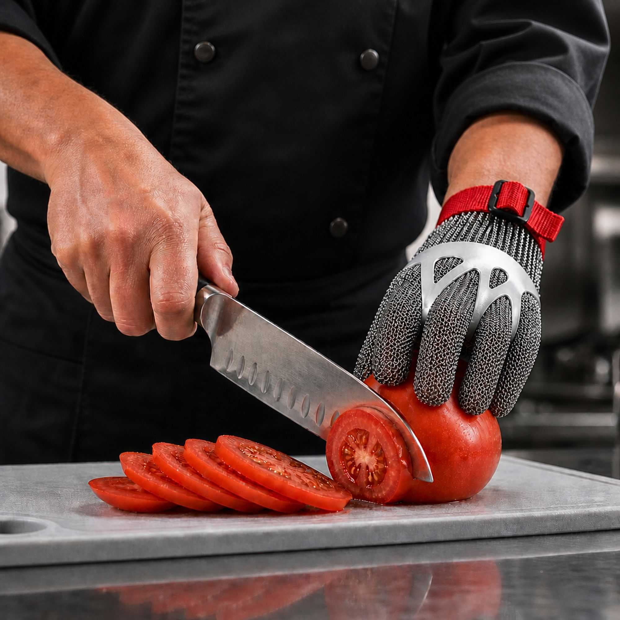 Life Protector Stainless Steel Mesh Medium Cut-Resistant Glove - Level 9, Food Safe - 9 3/4" x 4 3/4" - 1 count box