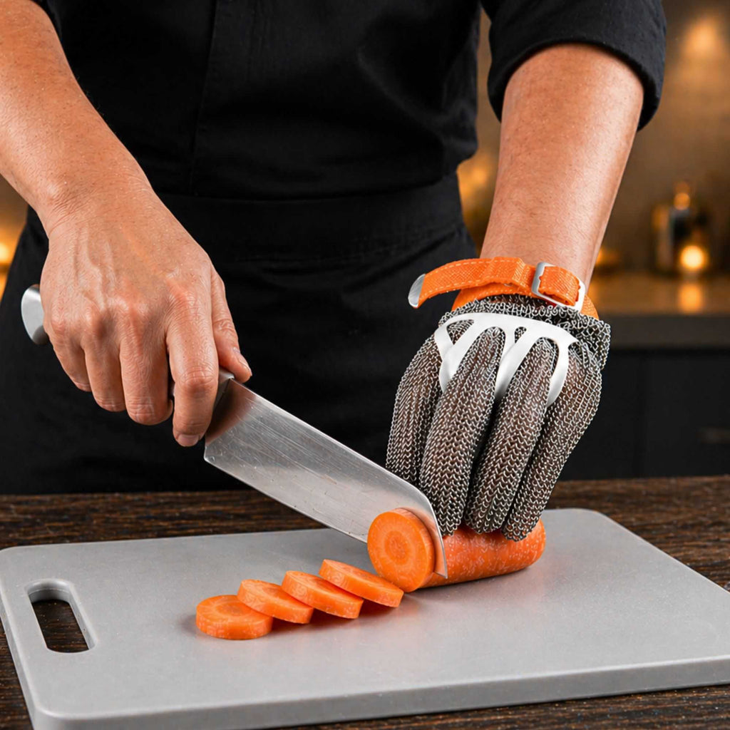 Life Protector Stainless Steel Mesh Extra Large Cut-Resistant Glove - Level 9, Food Safe - 10 1/4" x 5 1/4" - 1 count box