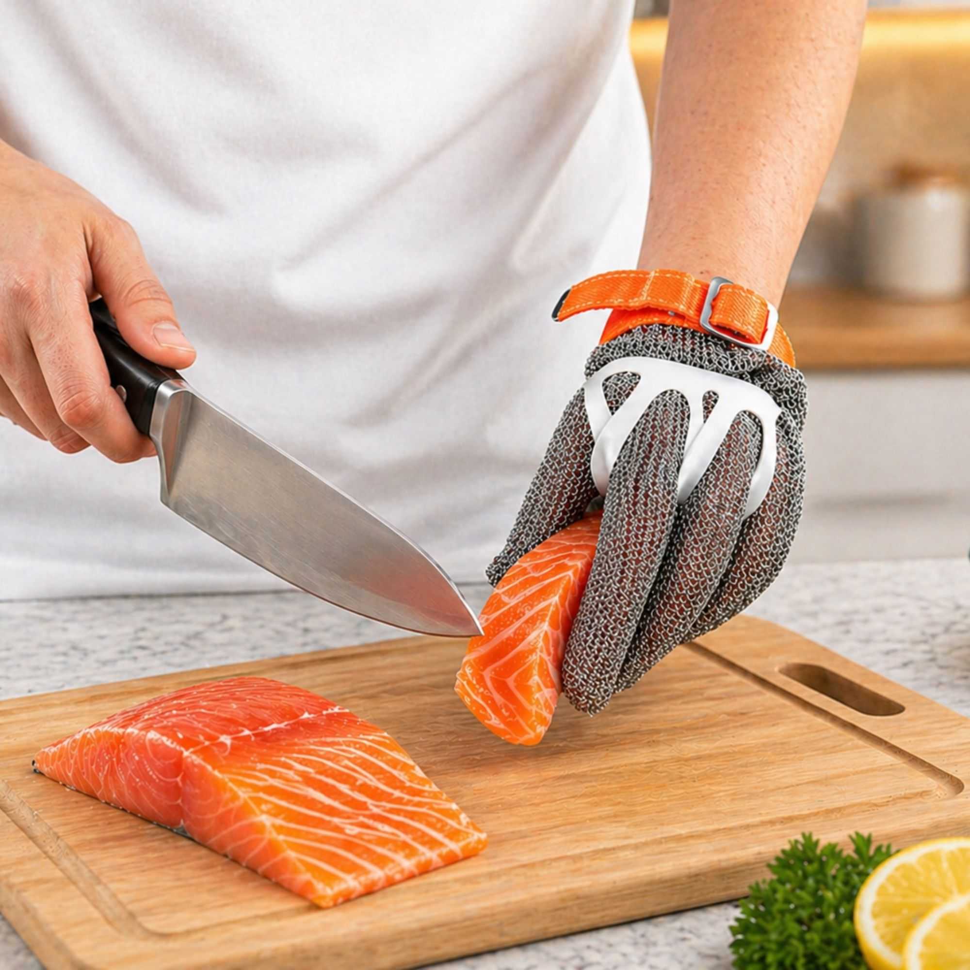 Life Protector Stainless Steel Mesh Extra Large Cut-Resistant Glove - Level 9, Food Safe - 10 1/4" x 5 1/4" - 1 count box