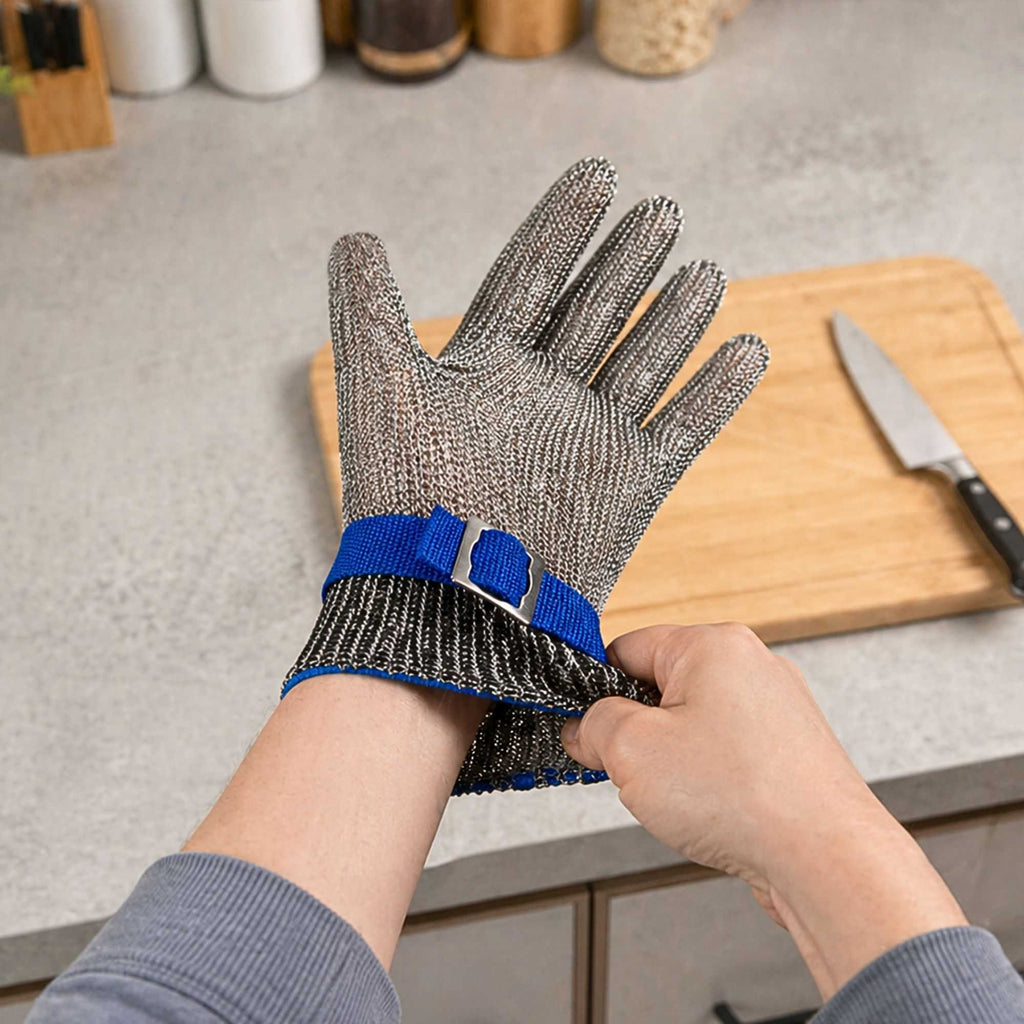 Life Protector Fiber / Stainless Steel Mesh Small Cut-Resistant Glove - Level 9, Food Safe - 8 3/4" x 4" - 1 count box