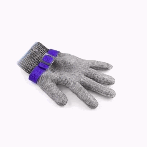 Life Protector Fiber / Stainless Steel Mesh Extra Large Cut-Resistant Glove - Level 9, Food Safe - 10" x 4 1/4" - 1 count box