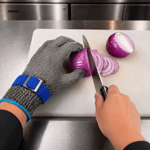 Life Protector Fiber / Stainless Steel Mesh Extra Large Cut-Resistant Glove - Level 9, Food Safe - 10" x 4 1/4" - 1 count box