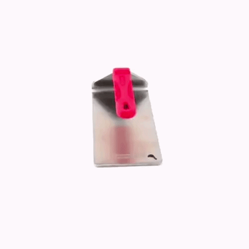 Met Lux Stainless Steel Steak Weight - with Silicone Handle - 8 1/2" x 4 1/4" - 1 count box