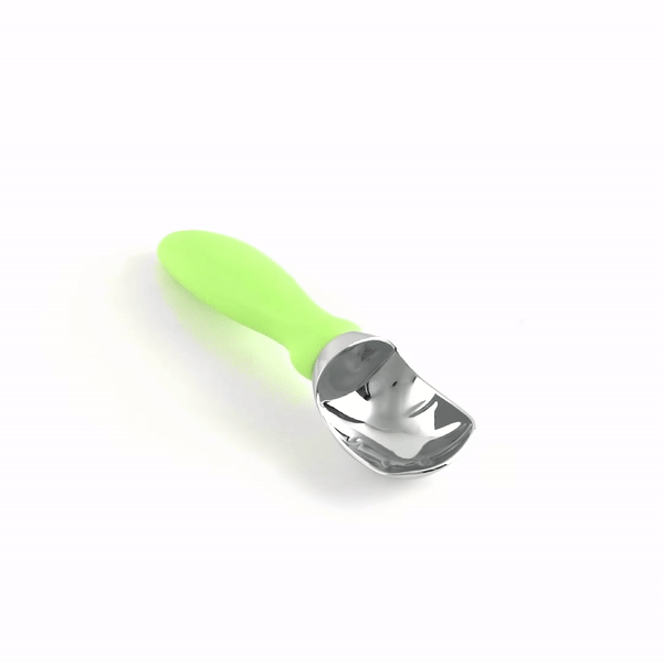 Comfy Grip Green Metal Ice Cream Scoop - 7 3/4" x 2" x 1 3/4" - 1 count box