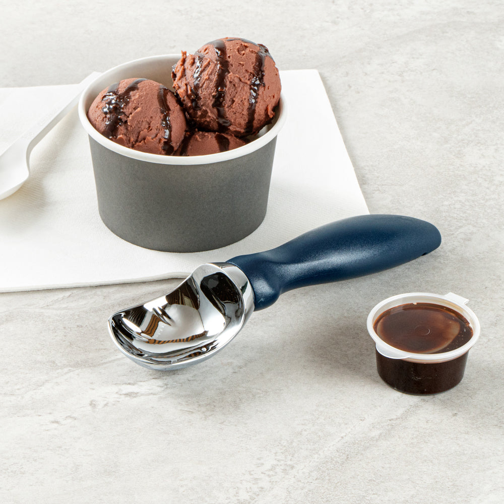 Comfy Grip Navy Blue Metal Ice Cream Scoop - 7 3/4" x 2" x 1 3/4" - 1 count box