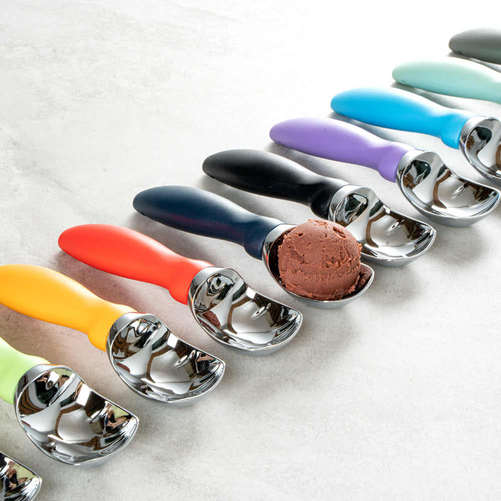 Comfy Grip Navy Blue Metal Ice Cream Scoop - 7 3/4" x 2" x 1 3/4" - 1 count box