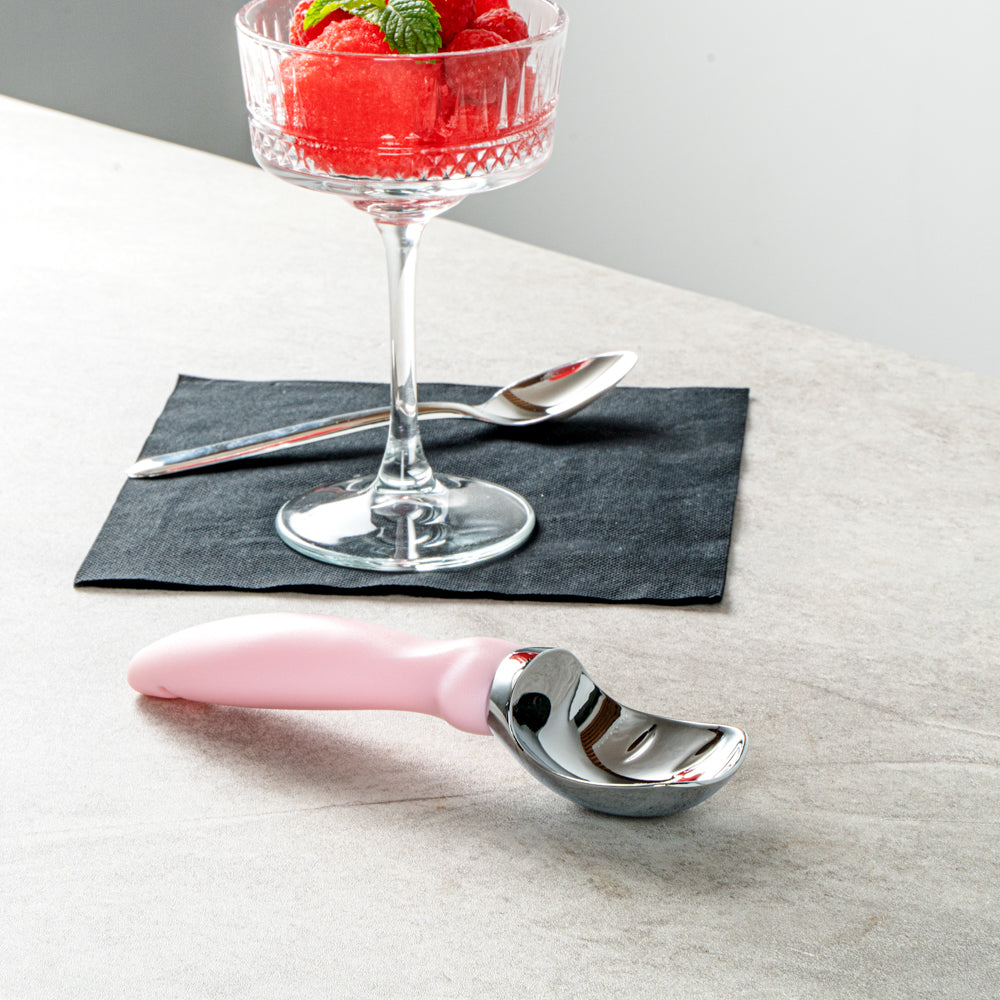 Comfy Grip Pink Metal Ice Cream Scoop - 7 3/4" x 2" x 1 3/4" - 1 count box