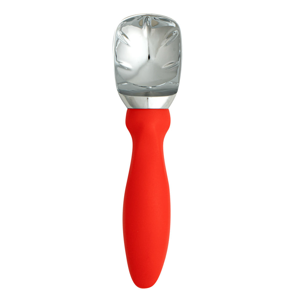 Comfy Grip Red Metal Ice Cream Scoop - 7 3/4" x 2" x 1 3/4" - 1 count box