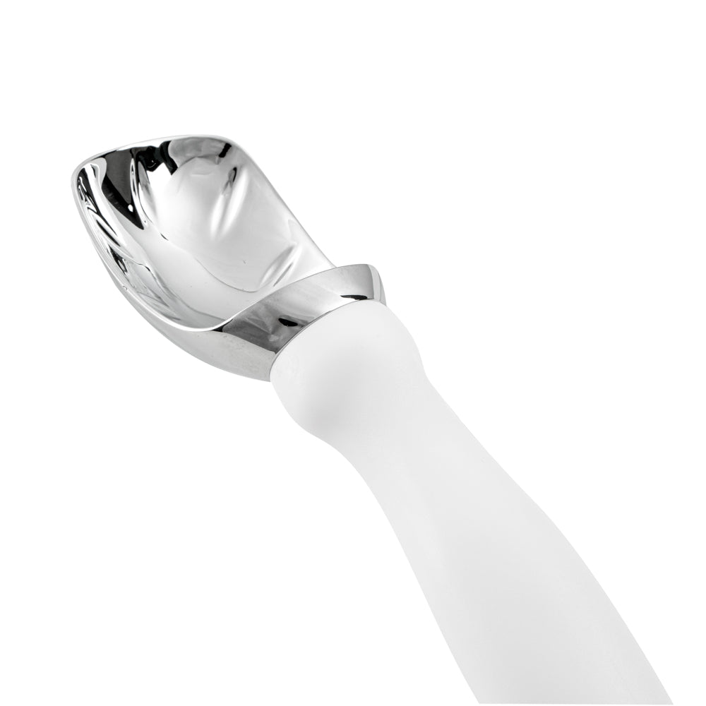 Comfy Grip White Metal Ice Cream Scoop - 7 3/4" x 2" x 1 3/4" - 1 count box