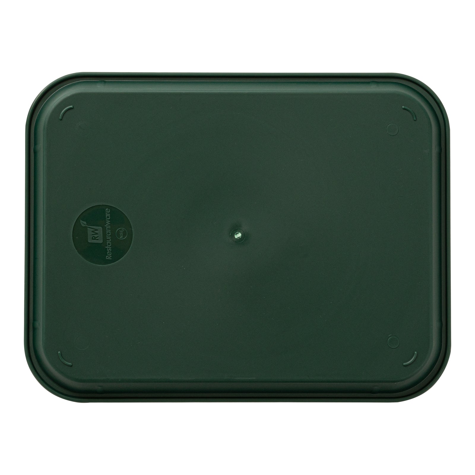Chef 101 Rectangle Forest Green Plastic Fast Food Tray - 12" x 16" - 10 count box
