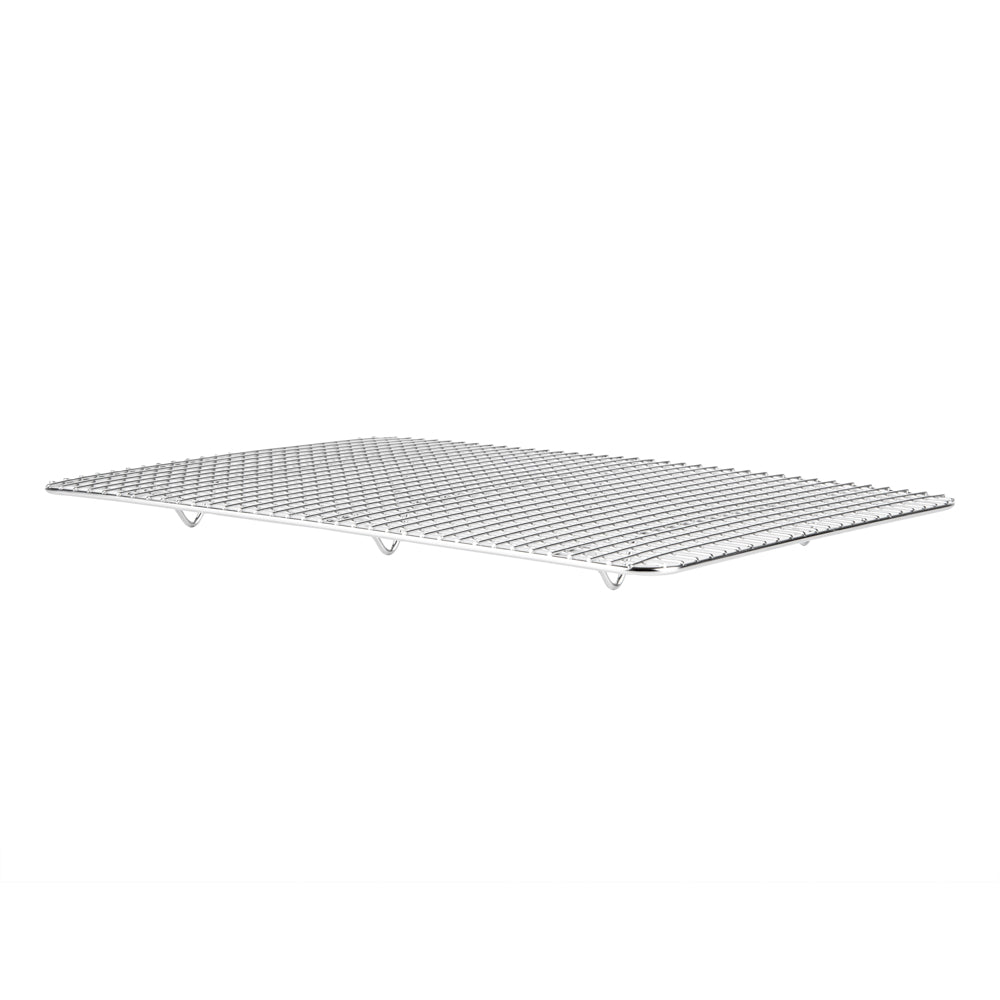 Met Lux Stainless Steel Footed Wire Cooling Rack - For Jelly Roll Pan - 9 3/4" x 14 3/4" - 1 count box