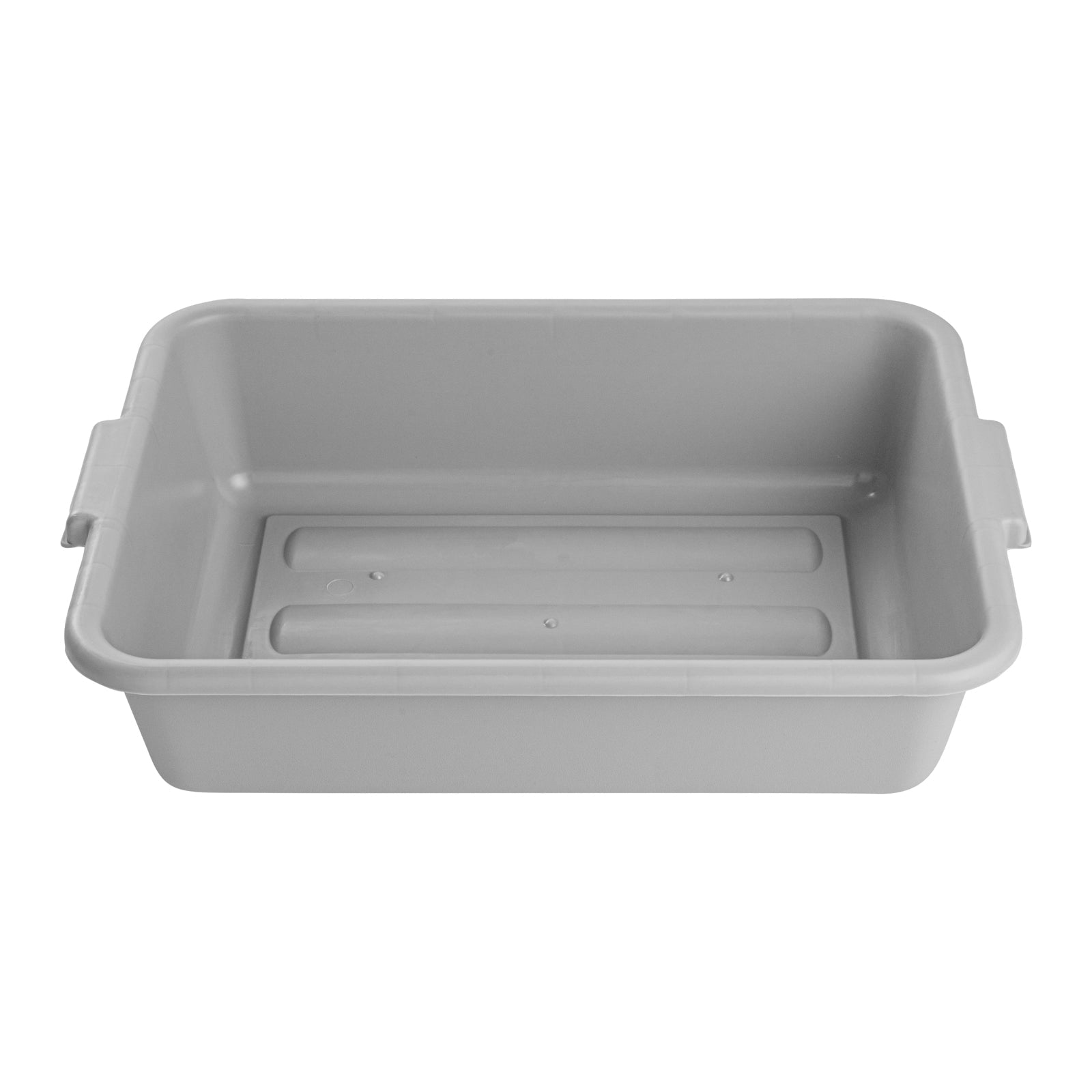 RW Clean Gray Plastic Bus Tub - Easy Grip - 20" x 15" x 5" - 10 count box