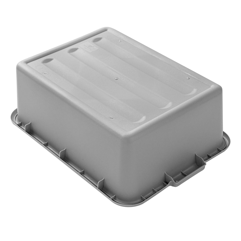 RW Clean Gray Plastic Bus Tub - Deep, Easy Grip - 20" x 15" x 7" - 1 count box
