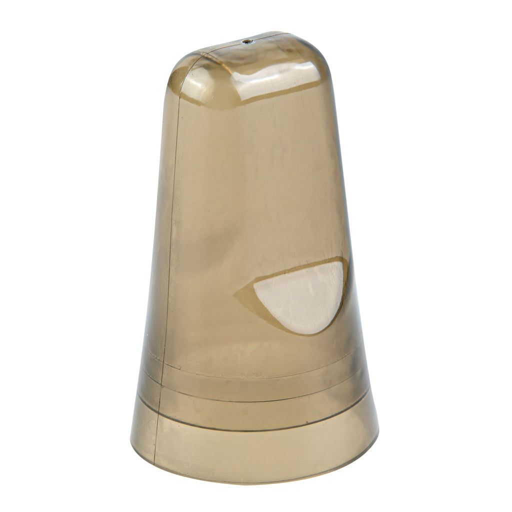 Bar Lux Translucent Plastic Liquor Pourer Cover - Universal - 1 3/4" x 1 3/4" x 3" - 10 count box