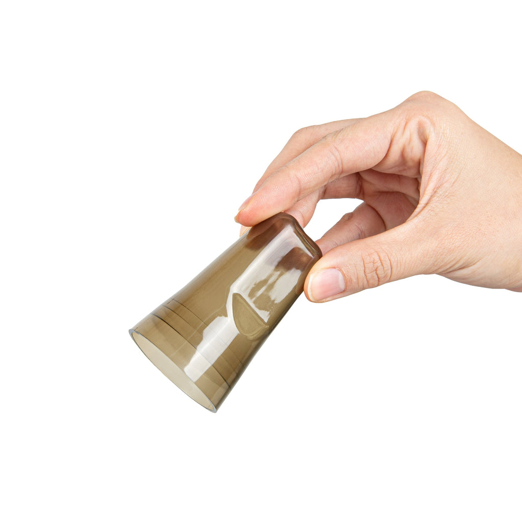 Bar Lux Translucent Plastic Liquor Pourer Cover - Universal - 1 3/4" x 1 3/4" x 3" - 10 count box