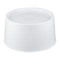 Bev Tek Round White Plastic Beverage Dispenser Base - For 3 and 6 gal Dispenser - 10 1/2" x 10 1/2" x 6 1/2" - 4 count box