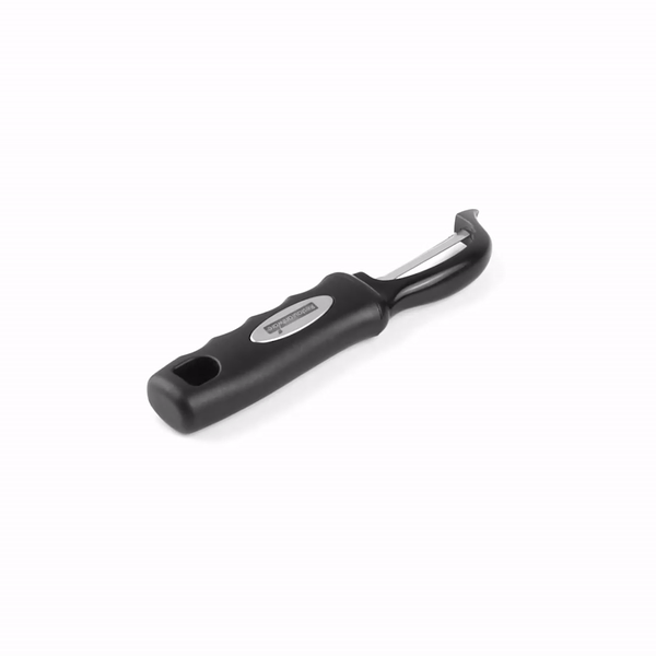 Comfy Grip Black Stainless Steel Vegetable Peeler - 7 1/2" - 1 count box