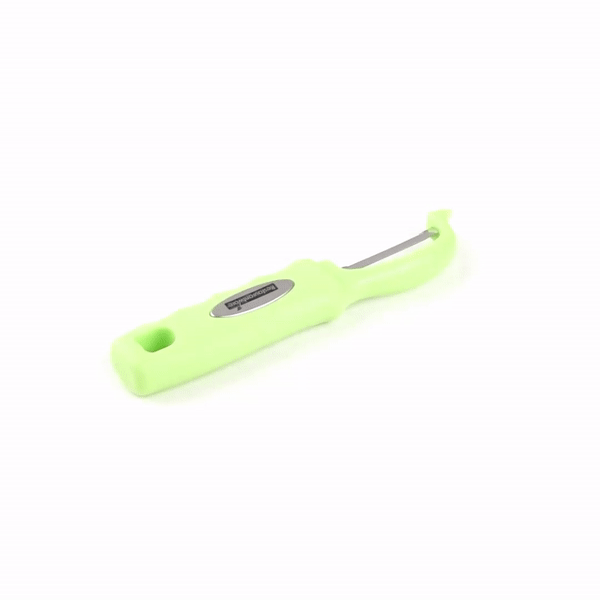 Comfy Grip Green Stainless Steel Vegetable Peeler - 7 1/2" - 1 count box
