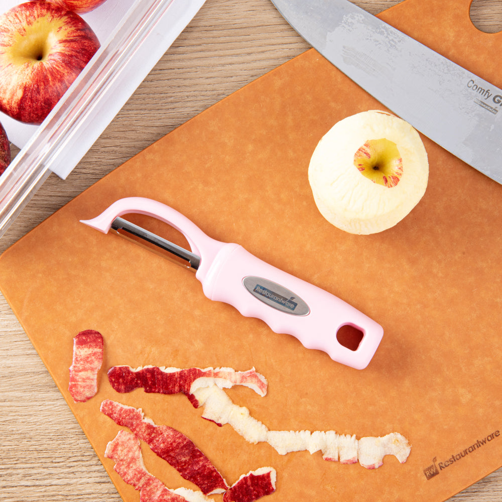 Comfy Grip Pink Stainless Steel Vegetable Peeler - 7 1/2" - 1 count box