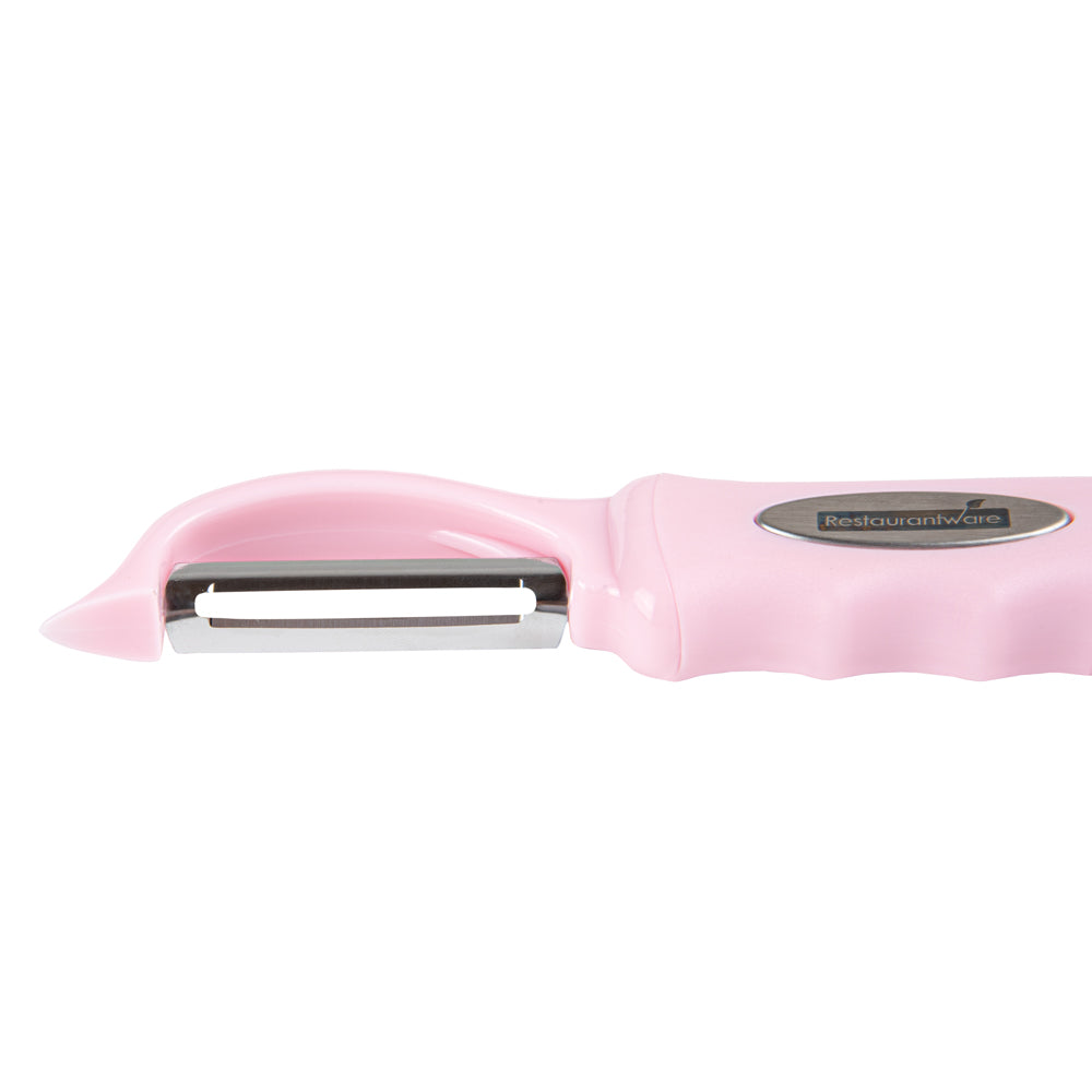 Comfy Grip Pink Stainless Steel Vegetable Peeler - 7 1/2" - 1 count box
